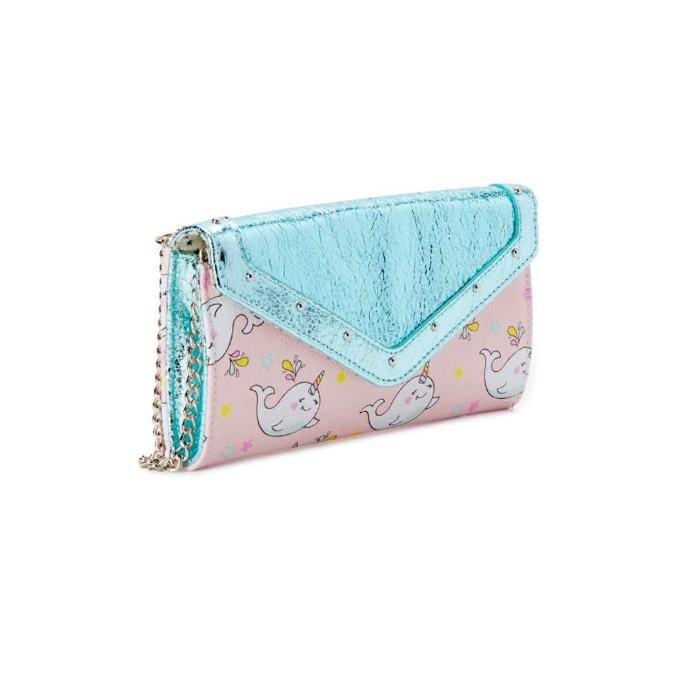 NO BOUNDARIES EXPANDER CLUTCH WALLET WITH CHAIN
